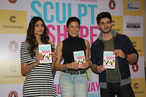 Yasmin Karachiwala with Athiya Shetty and Sooraj Pancholi