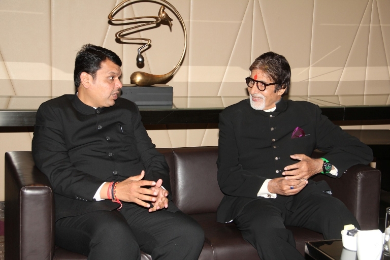 Devendra Fadnavis - Amitabh Bachchan