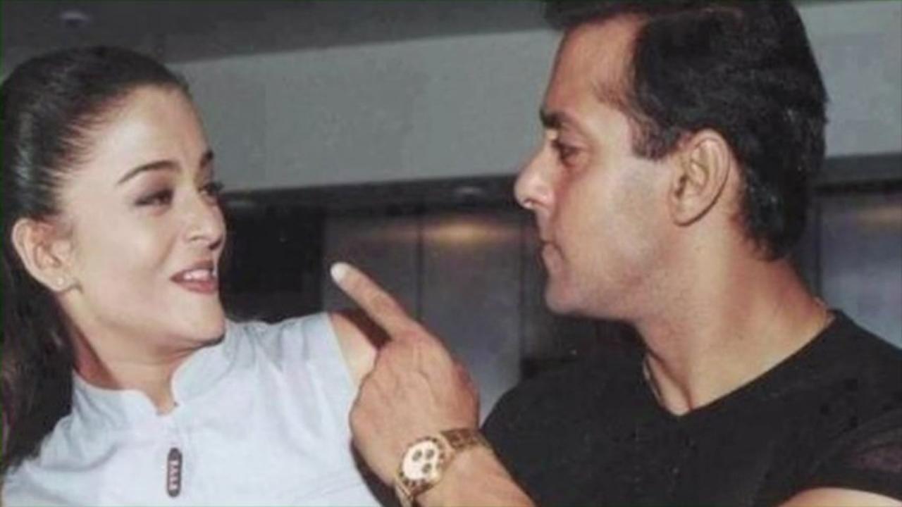 Adorable picture of the ‘Most Loved’ on-screen couple Salman Khan and Aishwarya Rai.