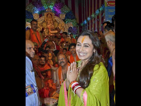 Rani Mukerji seeking blessing on the occasion of 'Ganesh Chaturthi'