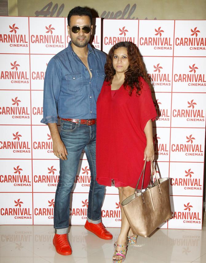 Rohit Roy with wife Mansi Joshi Roy