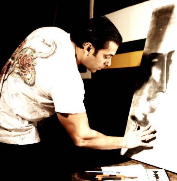 Paintings done by Salman Khan.