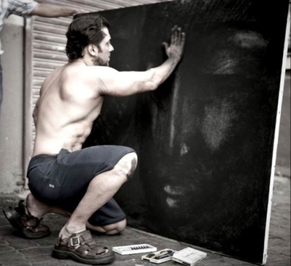 Paintings done by Salman Khan.