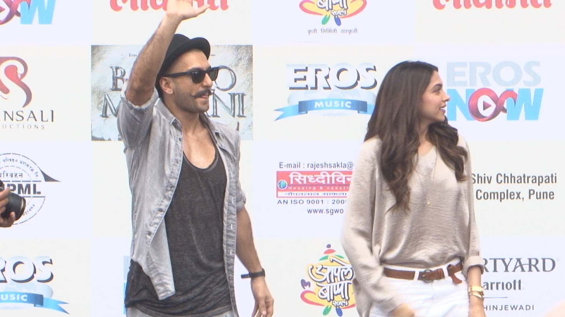 Ranveer Singh and Deepika Padukone during the song