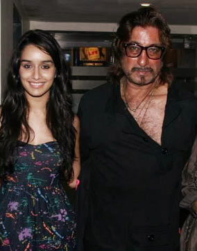 Shraddha Kapoor with her father Shakti Kapoor