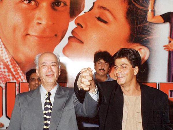 Shah Rukh Khan with Karan Johar's father