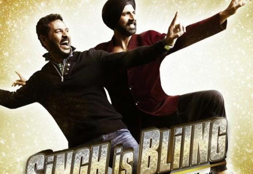 Akshay Kumar Prabhudheva on 'Singh is Bliing' poster