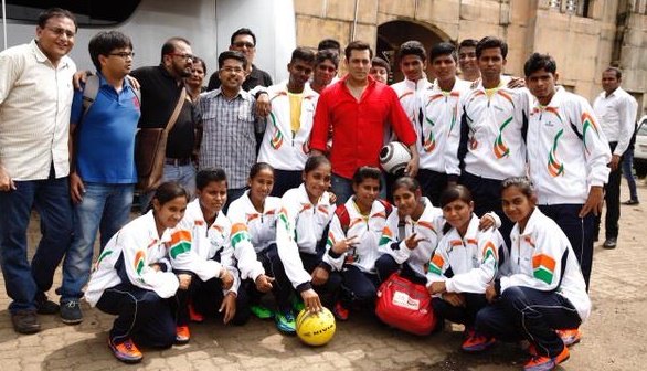 Salman Khan Slum Soccer Team members