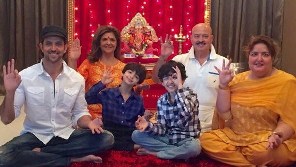 Hrithik Roshan & family