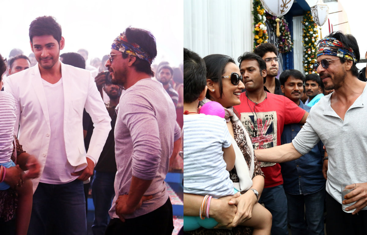 In Pictures - When Shah Rukh Khan met Southern Actor Mahesh Babu
