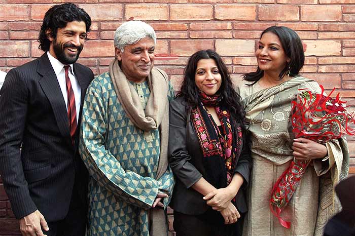 Farhan Akhtar Javed Zoya and Shabana