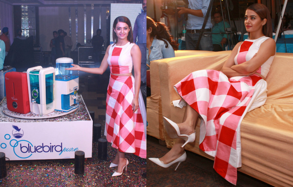 Surveen Chawla at the launch of a brand of water purifiers