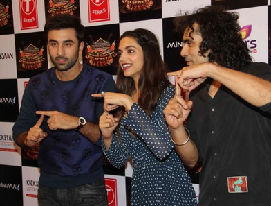 Ranbir - Deepika - Imtiaz Ali at Suron Ke Rang red carpet