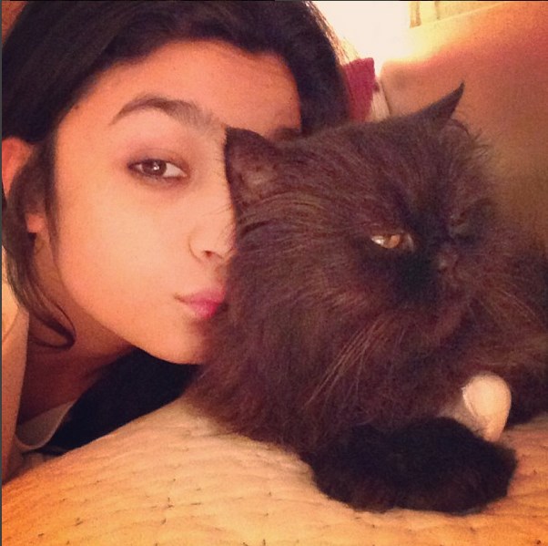 Alia Bhatt's adorable selfie with her pet pal.