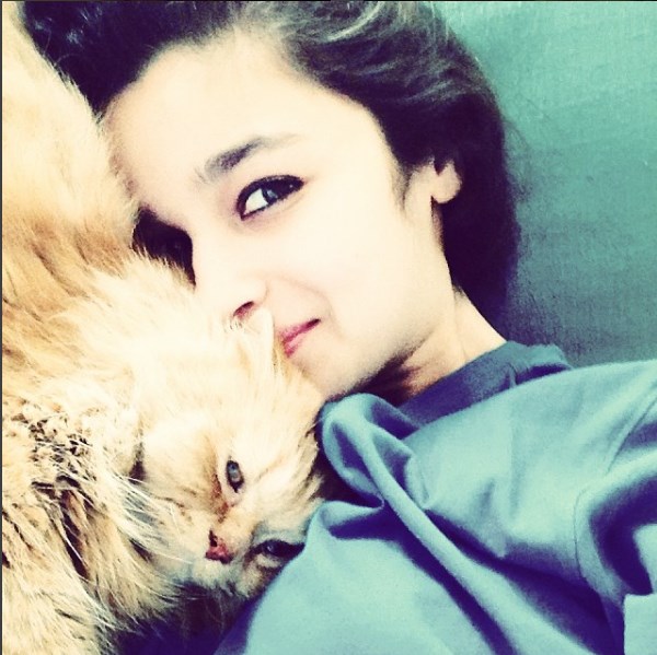 Alia Bhatt's adorable selfie with her pet pal.