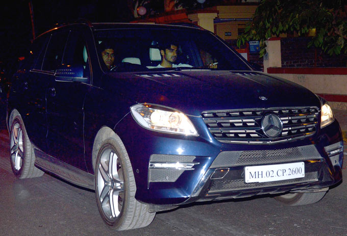 Arjun Kapoor in his car