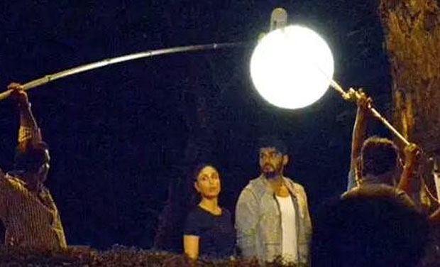 Kareena Kapoor and Arjun Kapoor shooting for 'Ki and Ka' at 4 am.