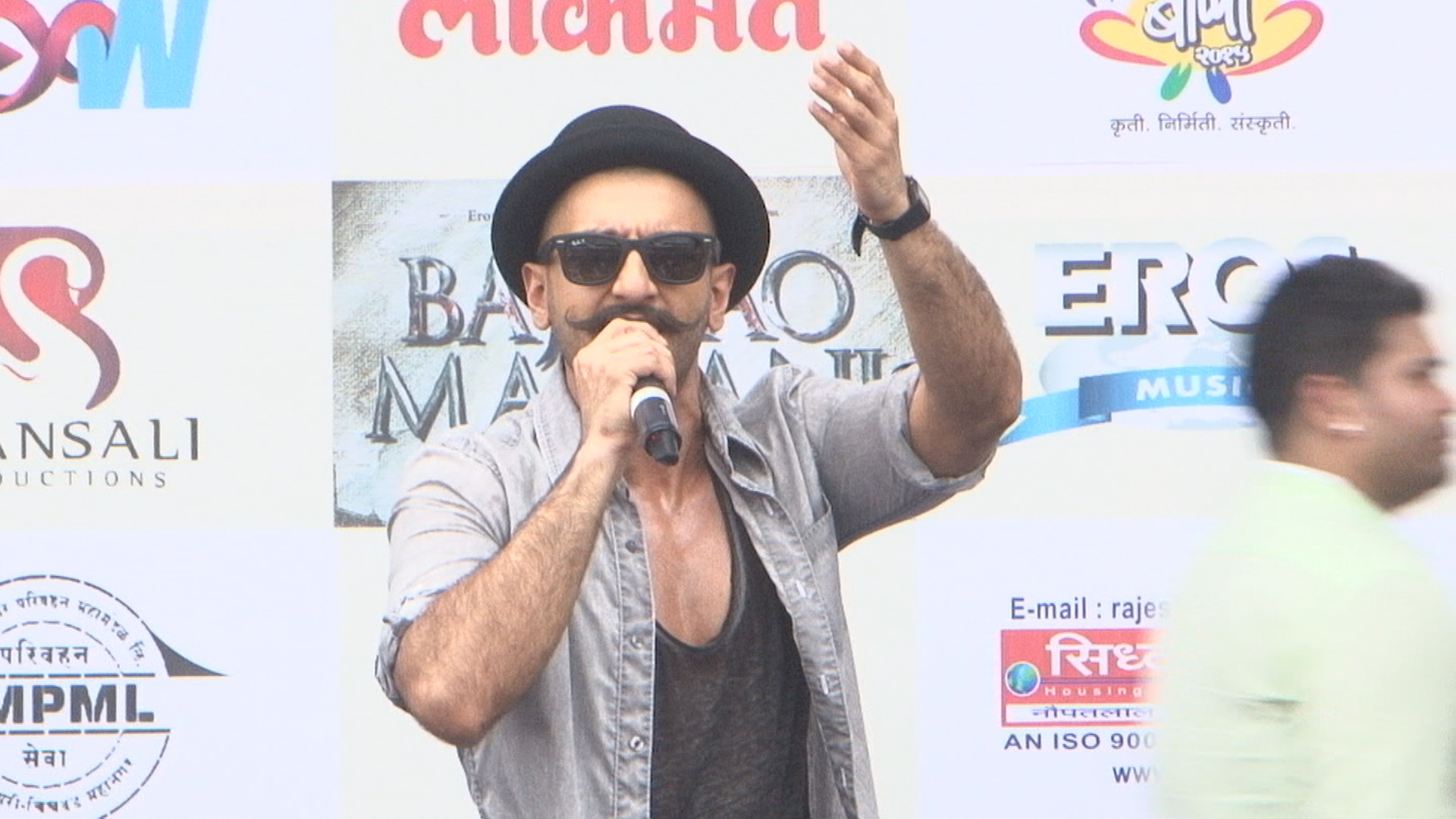 Ranveer Singh during the song launch of Gajanana