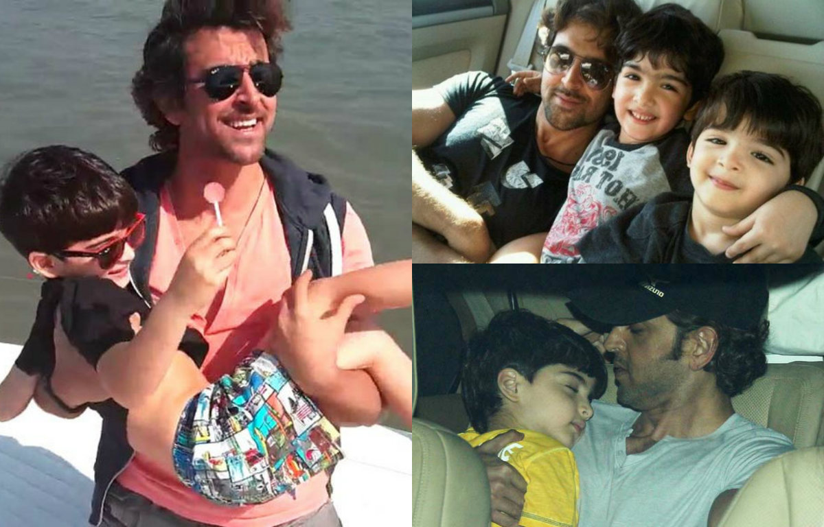 In Pictures: Hrithik Roshan's special bond with son's Hrehaan and Hridhaan