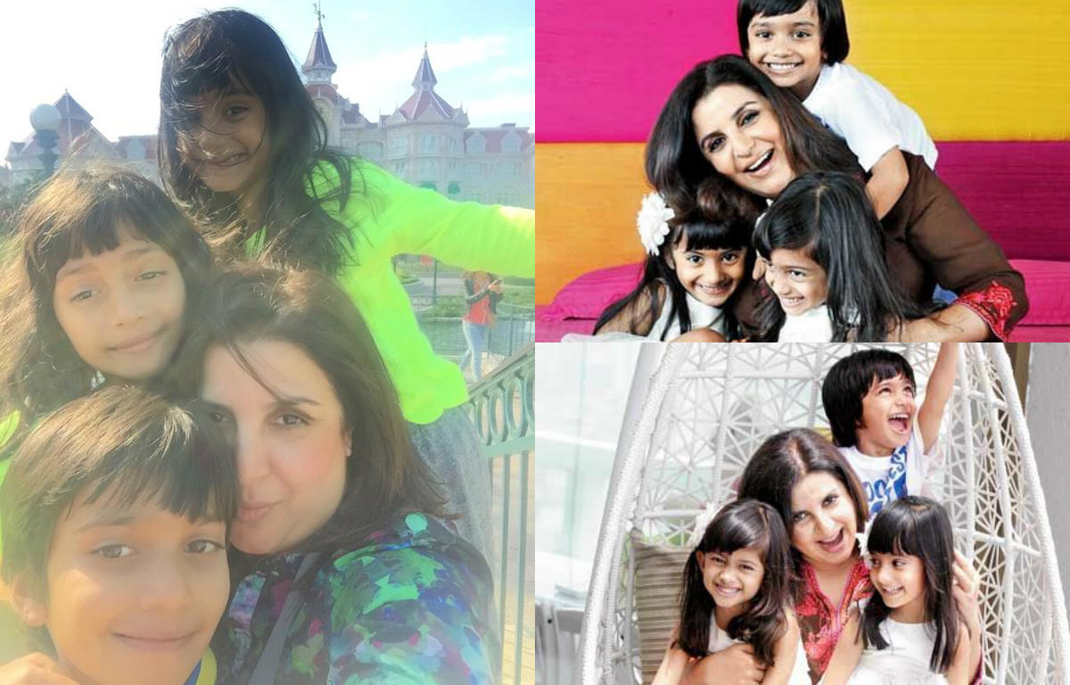 Farah Khan's adorable moments with her kids