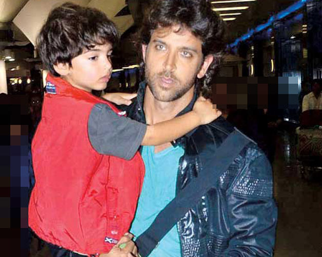 Hrithik Roshan with his kids