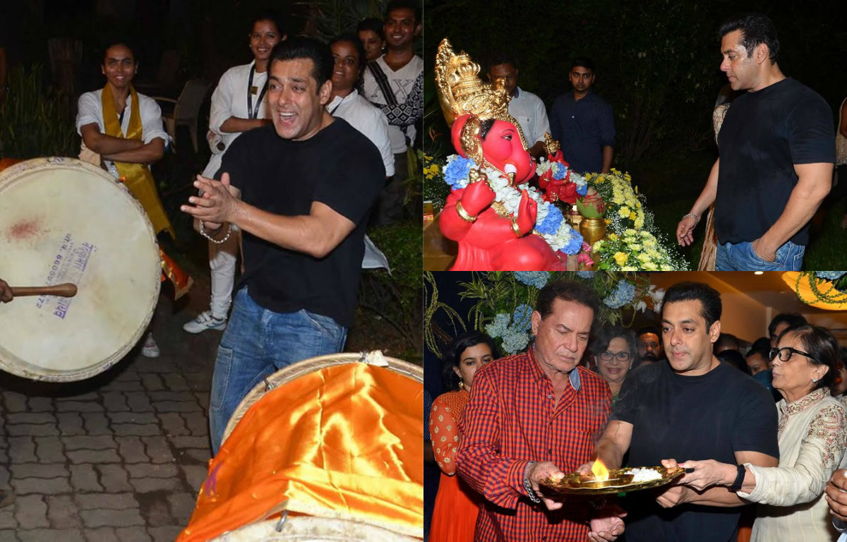 Salman Khan bids farewell to Ganesha in style