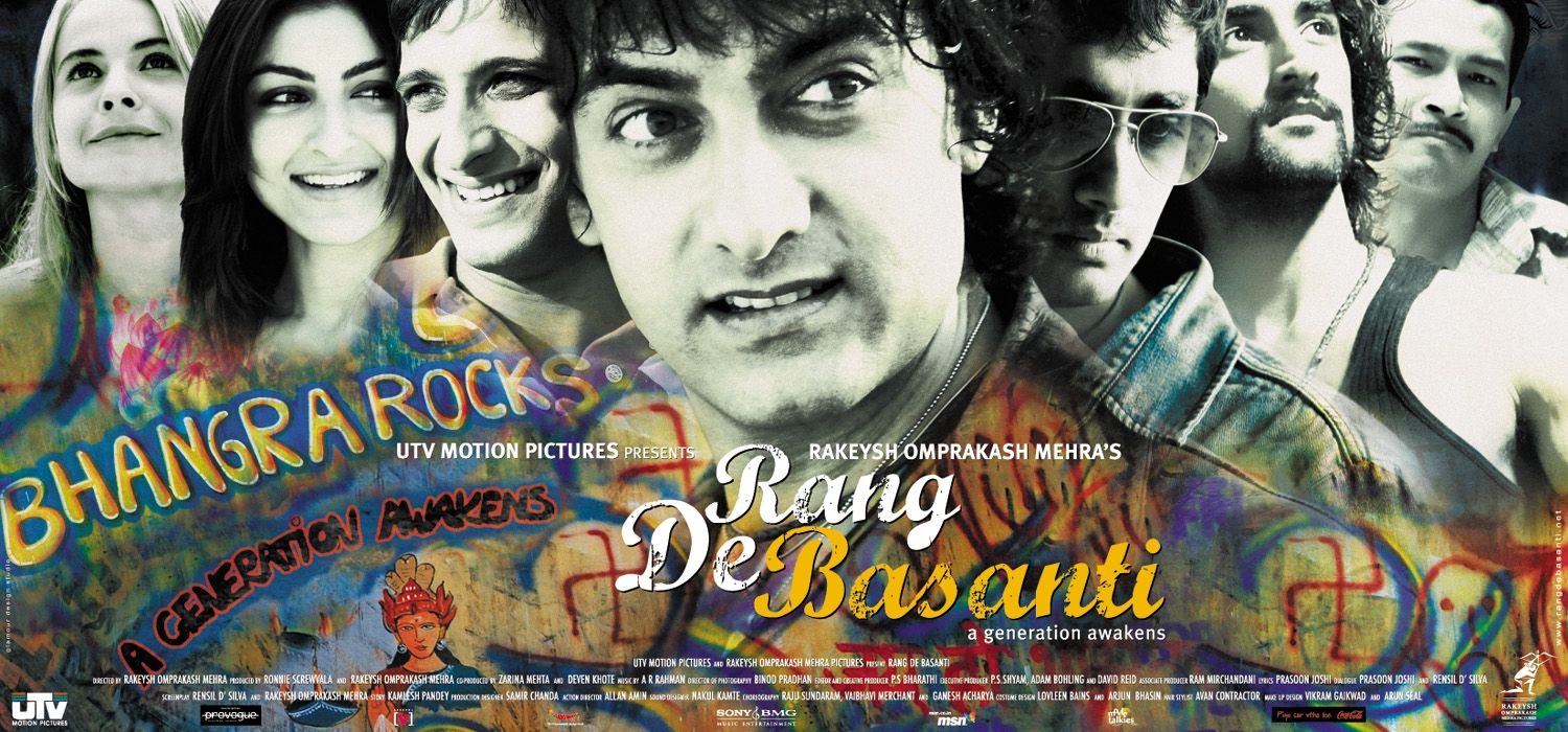 Rang De Basanti Bollywood film poster