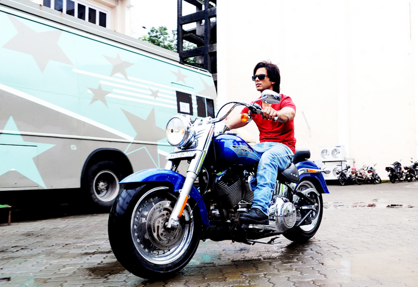 Shahid Kapoor riding his favourite bike