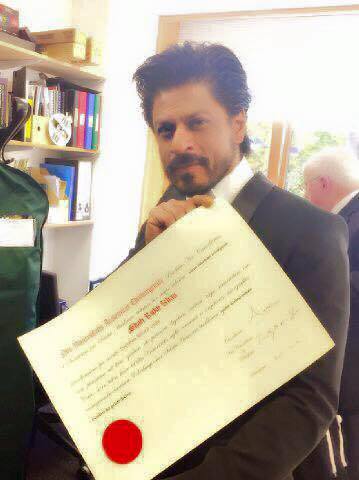 Shah Rukh Khan at University of Edinburgh