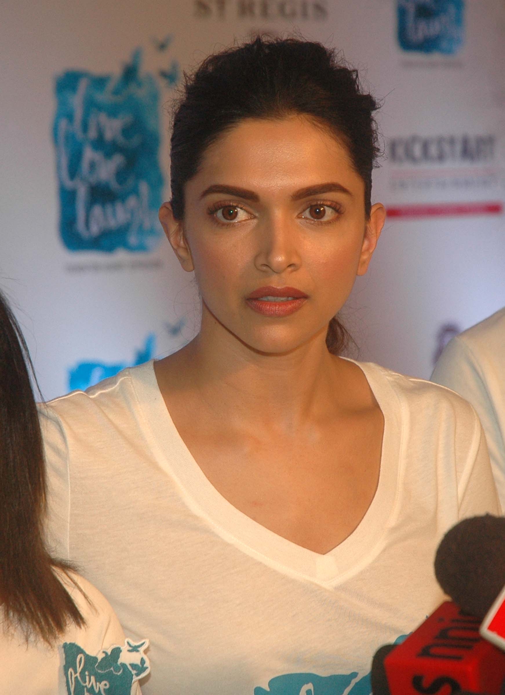 Deepika Padukone during the launch of her NGO The Live Love Laugh Foundation in Mumbai