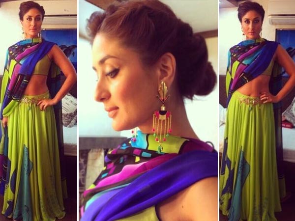Kareena Kapoor looks gorgeous in this beautiful outfit.