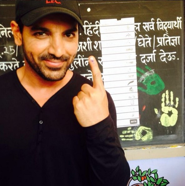John Abraham's pic after voting