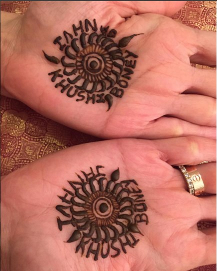 Sridevi's adorable henna tattoo