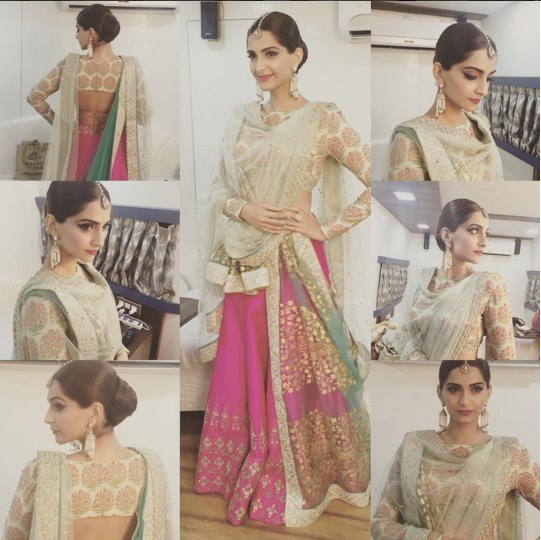 Sonam Kapoor looks gorgeous in this beautiful outfit.