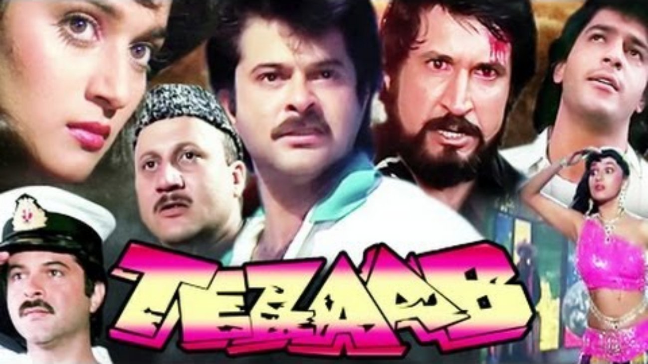Tezaab Bollywood film poster