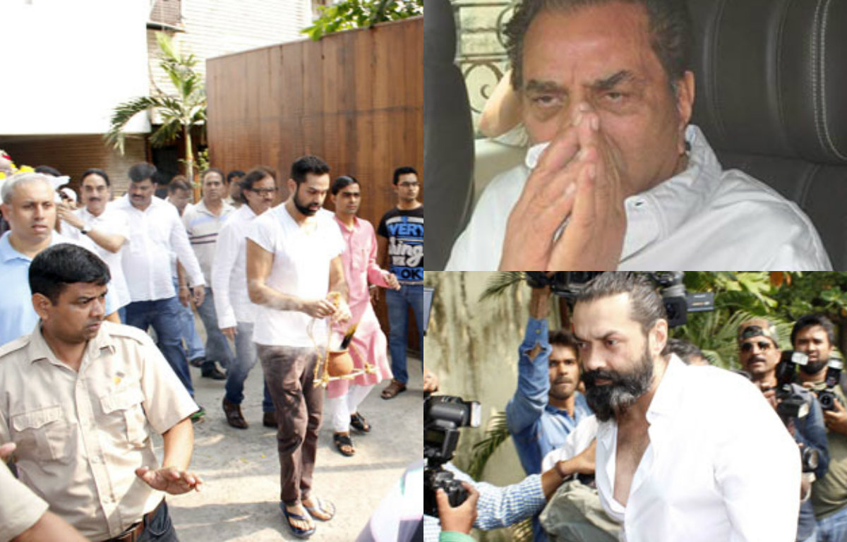 Bollywood mourns at funeral of Abhay Deol's father