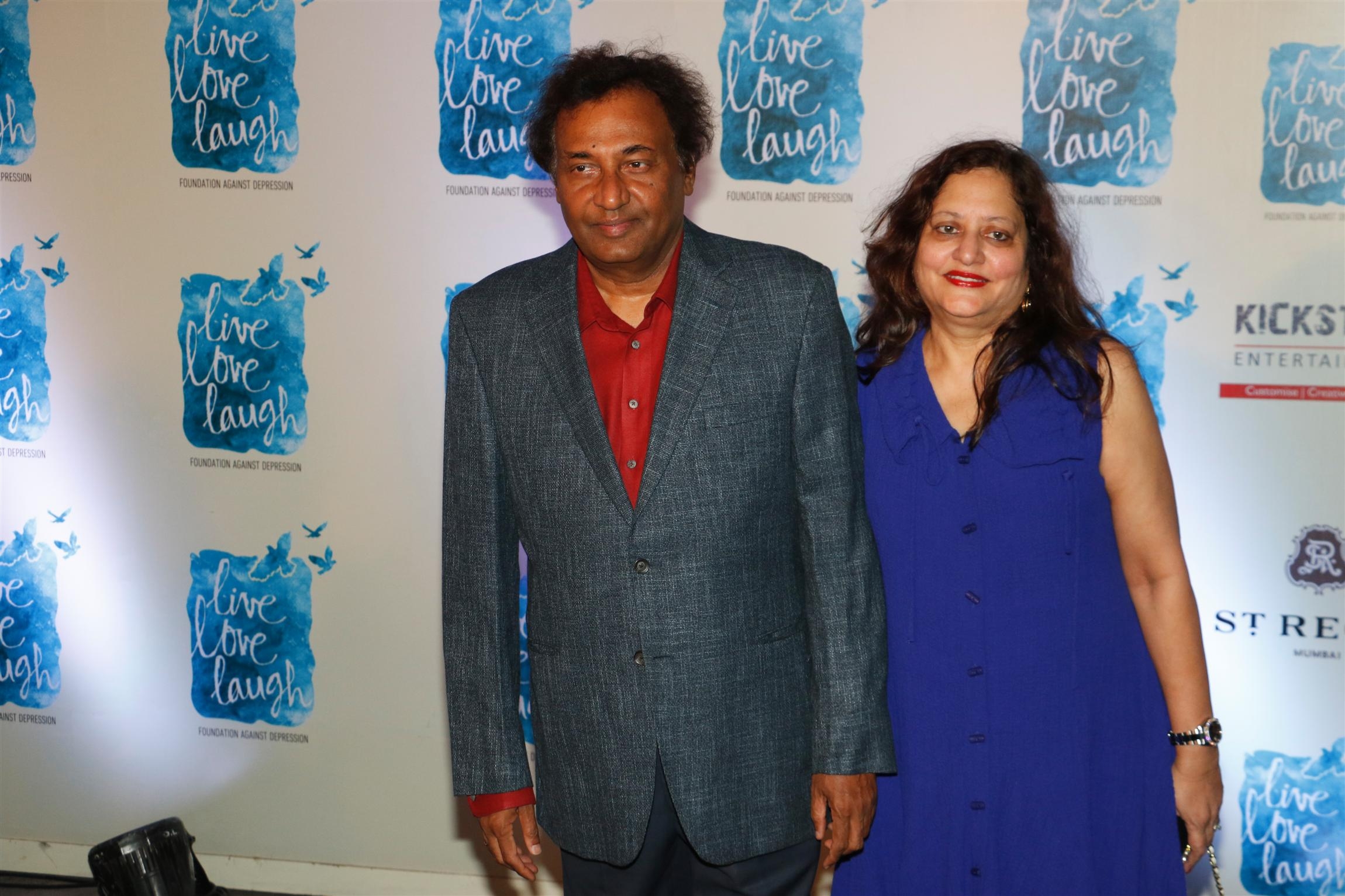 Industrialist Ajay Piramal along with his wife Swati Piramal during the launch of Deepika Padukone's NGO The Live Love Laugh Foundation in Mumbai