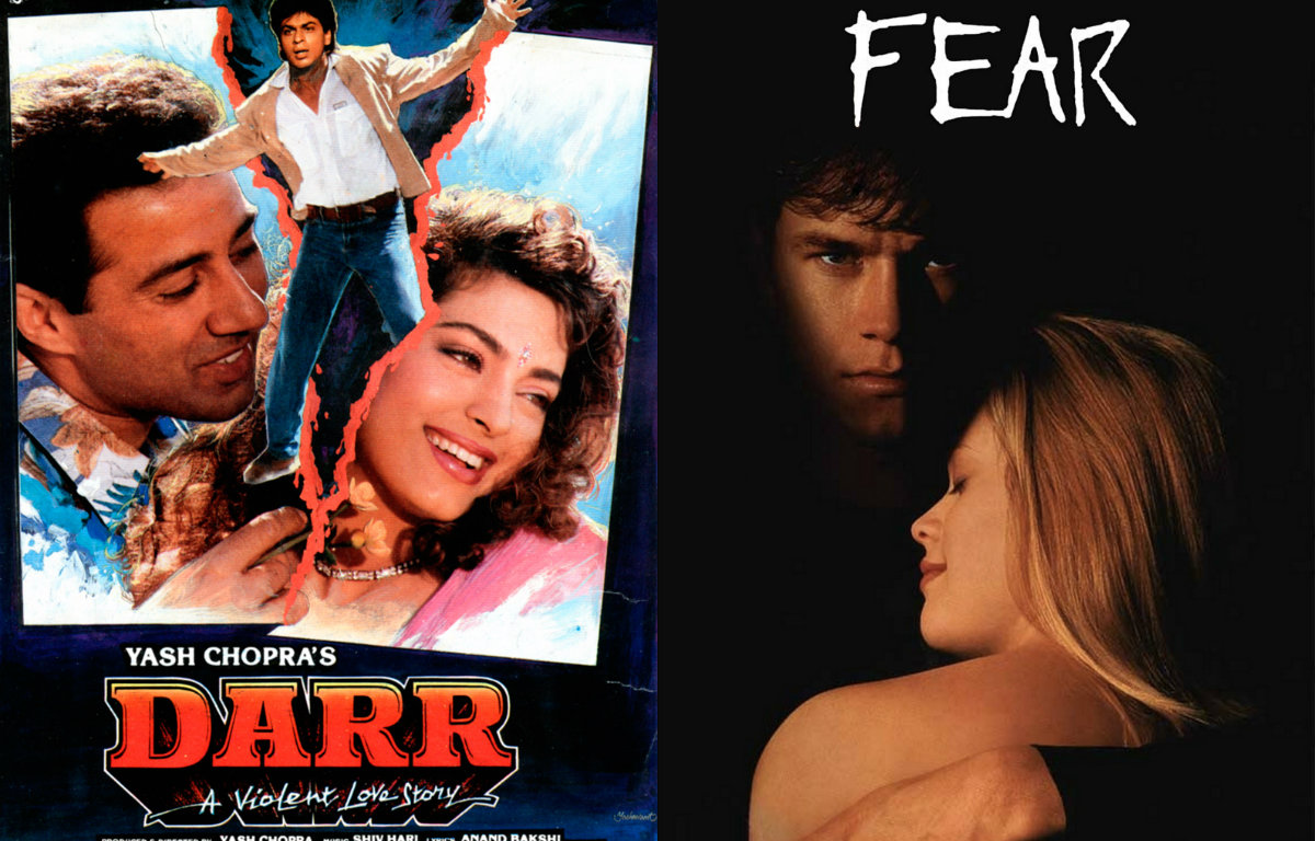 Darr Bollywood film and Fear Hollywood film poster