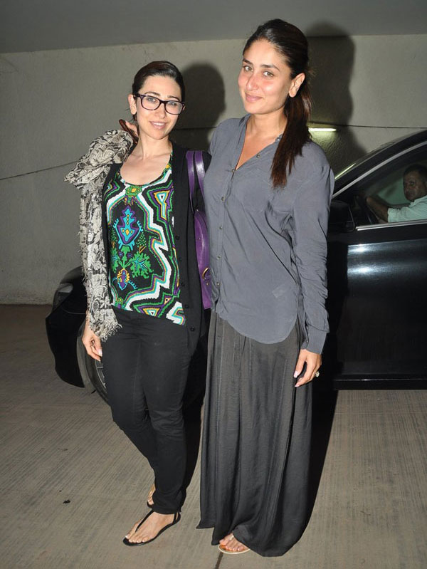 Bollywood actors and sisters Karishma Kapoor and Kareena Kapoor