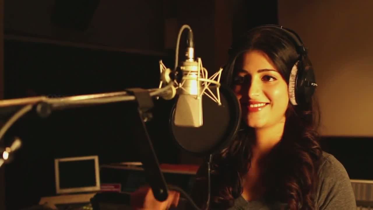 Shruti Haasan records song for Tamil film 'Vedalam'