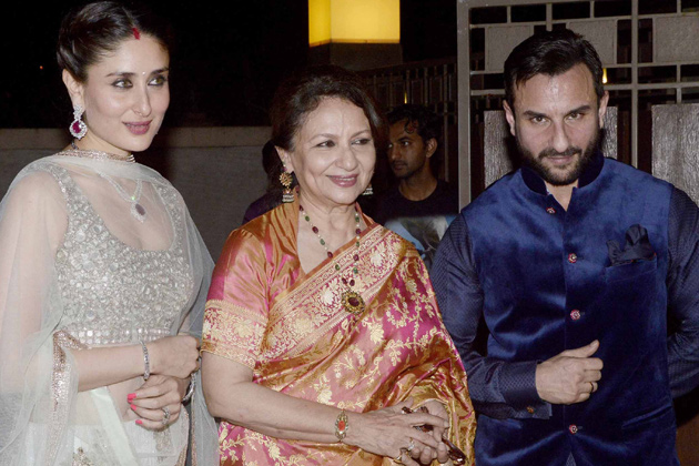 Sharmila Tagore, Saif Ali Khan and Kareena Kapoor Khan