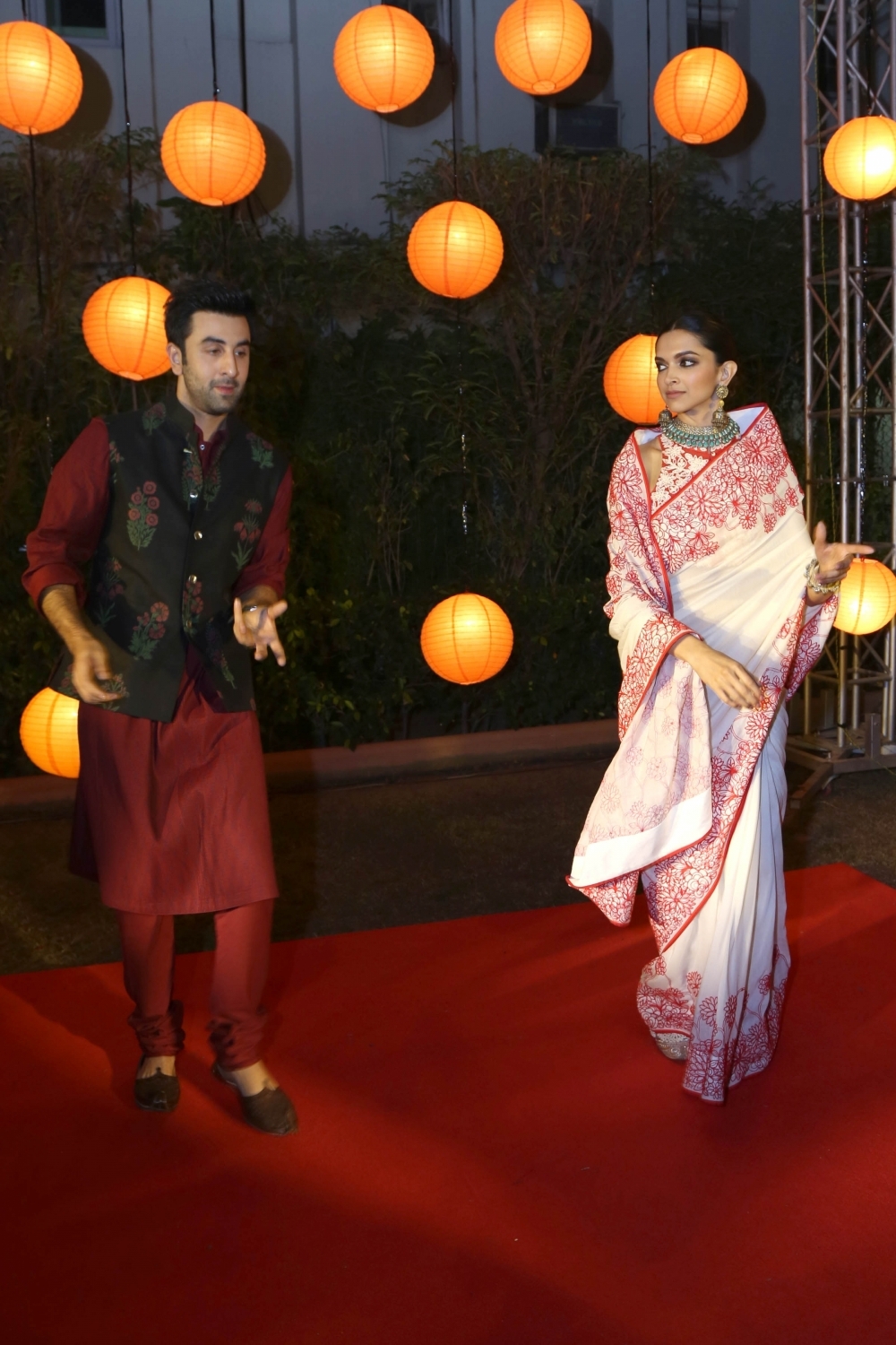 Deepika Padukone and Ranbir Kapoor get playful on Diwali.