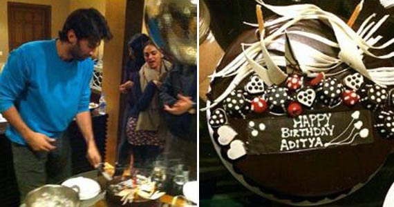 Aditya Roy Kapur birthday on Fitoor sets