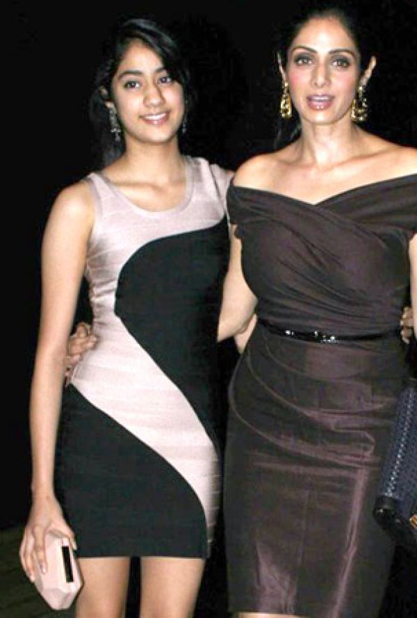 Sridevi and Jhanvi Kapoor, the stylish mother-daughter duo.