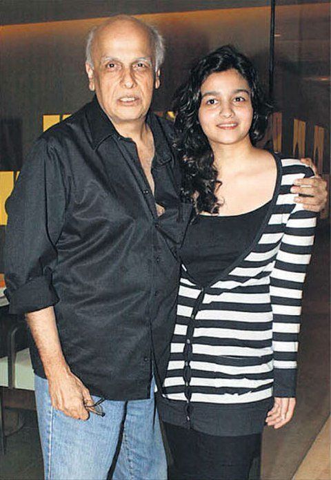 Alia Bhatt with Mahesh Bhatt