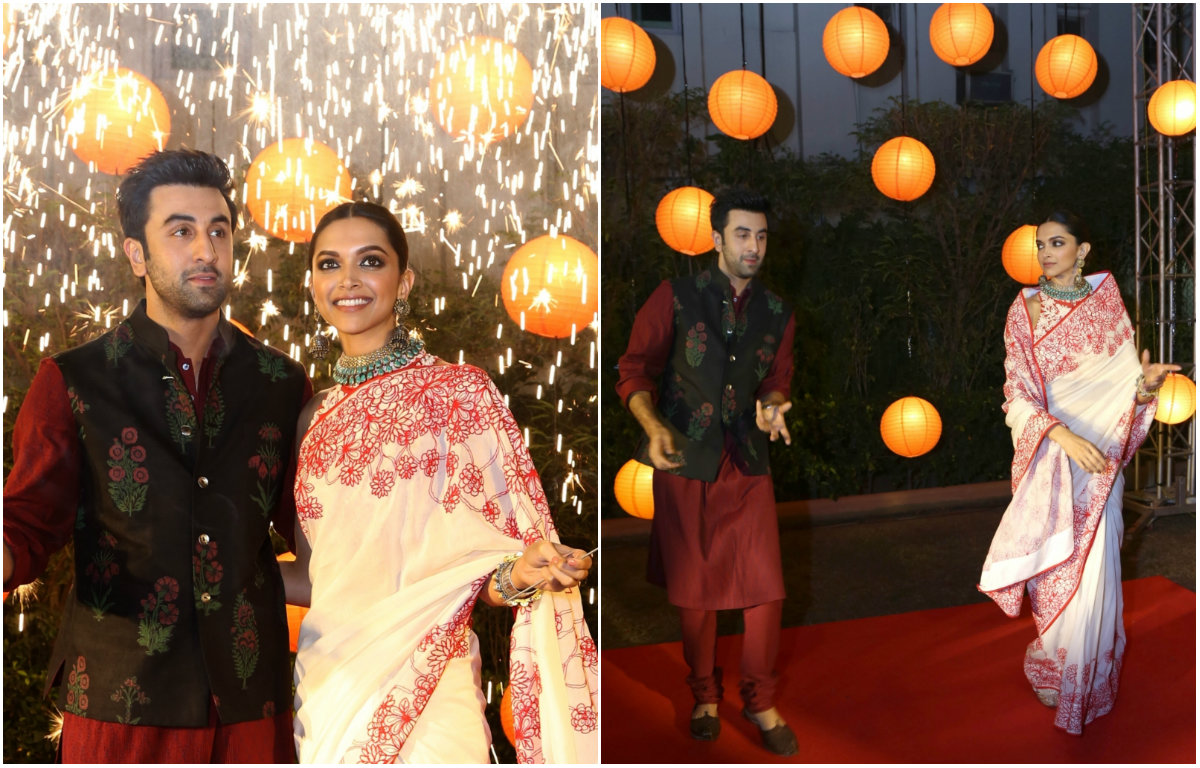 Deepika Padukone and Ranbir Kapoor on Diwali