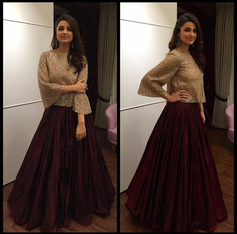 Parineeti Chopra is all set for Diwali in this elegant outfit.