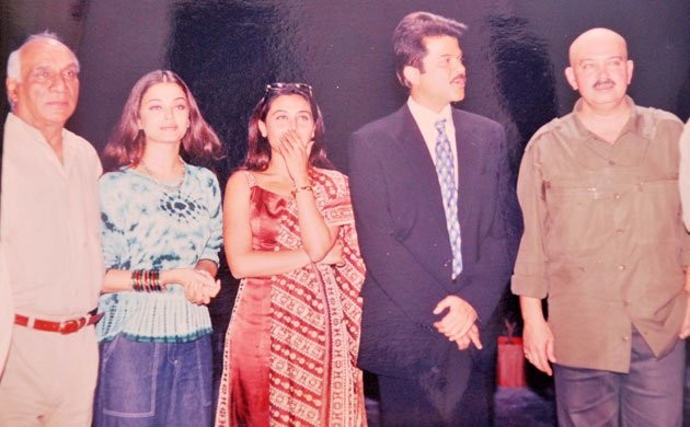 Rani Mukerji with Aishwarya Rai and Anil Kapoor