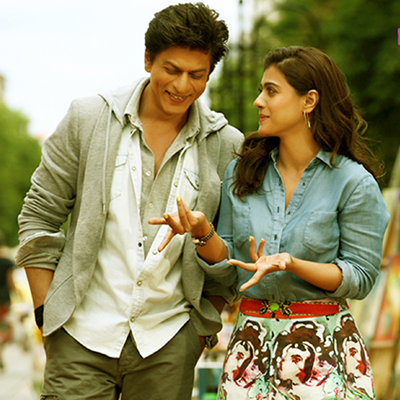 Bollywood actor Shah Rukh Khan and Kajol in Dilwale