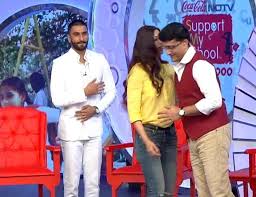 Ranveer Singh, Saurav Ganguly , Sonali Bendre at Support My School Campaign event.